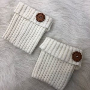 White boot cuffs